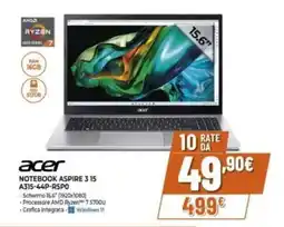 Expert acer NOTEBOOK ASPIRE 3 15 A315-44P-R5PO offerta