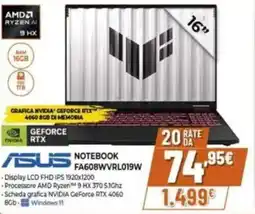 Expert ASUS NOTEBOOK FA608WVRL019W offerta