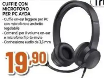 Expert CUFFIE CON MICROFONO PER PC AYDA offerta