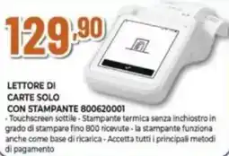 Expert LETTORE DI CARTE SOLO CON STAMPANTE 800620001 offerta