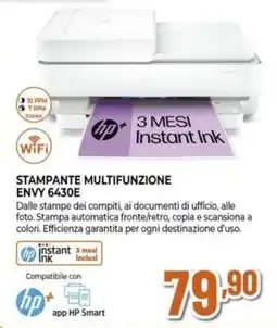 Expert HP STAMPANTE MULTIFUNZIONE ENVY 6430E offerta