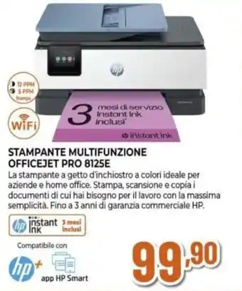 Expert STAMPANTE MULTIFUNZIONE OFFICEJET PRO 8125E offerta