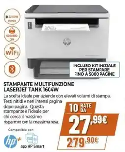 Expert STAMPANTE MULTIFUNZIONE LASERJET TANK 1604W offerta