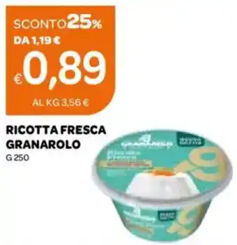 Ekom Ricotta fresca granarolo offerta