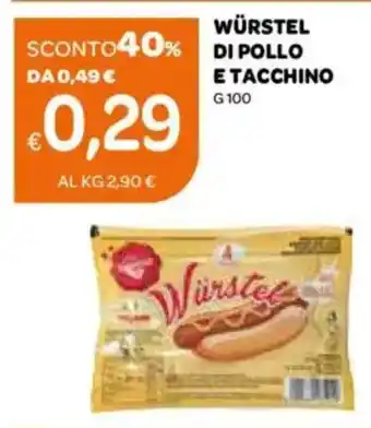 Ekom Würstel di pollo e tacchino offerta