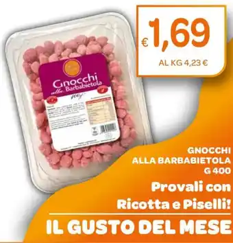 Ekom Gnocchi all barbabietola provali con ricotta e piselli! il gusto del mese offerta