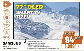 Expert SAMSUNG TV OLED 77" QE77585DAEXZT offerta