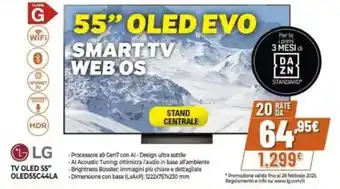 Expert LG TV OLED 55" OLED55C44LA offerta