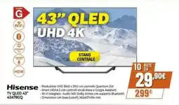 Expert Hisense TV QLED 43" 43A78GQ offerta