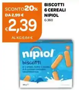 Ekom Biscotti 6 cereali nipiol offerta