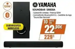 Expert YAMAHA SOUNDBAR SRB30A offerta