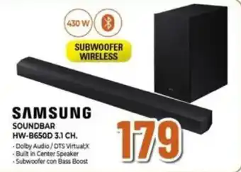 Expert SAMSUNG SOUNDBAR HW-B650D 3.1 CH. offerta