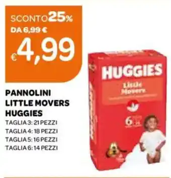 Ekom Pannolini little movers huggies offerta