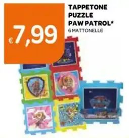 Ekom Tappetone puzzle paw patrol 6 mattonelle offerta