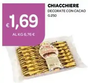 Ekom Chiacchiere decorate con cacao offerta