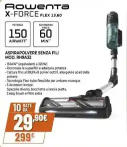 Expert Rowenta ASPIRAPOLVERE SENZA FILI MOD. RH9A32 offerta