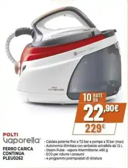 Expert POLTI FERRO CARICA CONTINUA PLEU0262 offerta