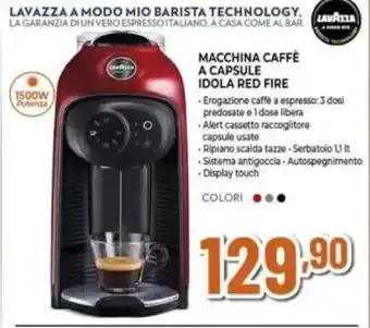 Expert Macchina caffè a capsule idola red fire offerta