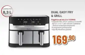 Expert Moulinex dual easy fry & grill offerta