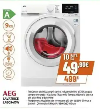 Expert AEG LAVATRICE LR6G940W offerta