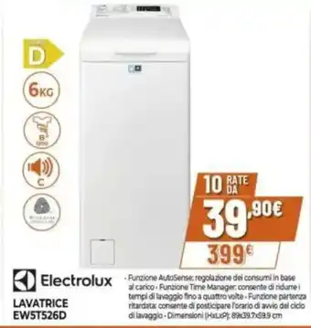 Expert Electrolux LAVATRICE EW5T526D offerta