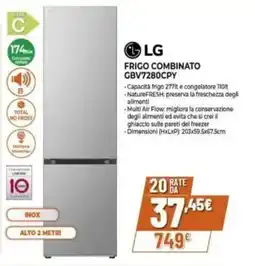 Expert LG FRIGO COMBINATO GBV7280CPY offerta