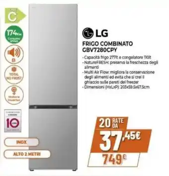 Expert LG FRIGO COMBINATO GBV7280CPY offerta