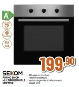 Expert SEKOM FORNO 60 CM MULTIFUNZIONALE SMF70VX offerta