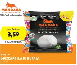 ALDI Mandara mozzarella di bufala offerta