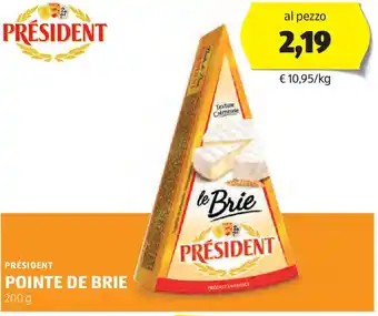 ALDI Président pointe de brie offerta