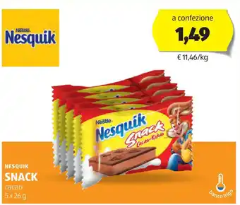 ALDI Nesquik snack offerta