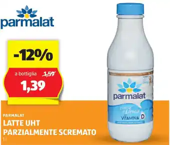 ALDI Parmalat latte uht parzialmente scremato offerta