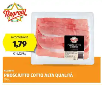 ALDI Negroni prosciutto cotto alta qualità offerta