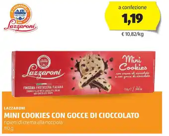 ALDI Lazzaroni mini cookies con gocce di cioccolato offerta