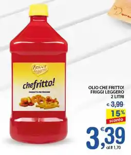 Qui Discount Olio che fritto! friggi leggero offerta