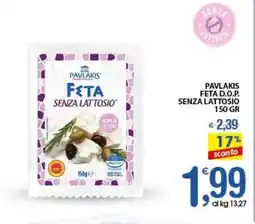 Qui Discount Pavlakis feta d.o.p. senza lattosio offerta