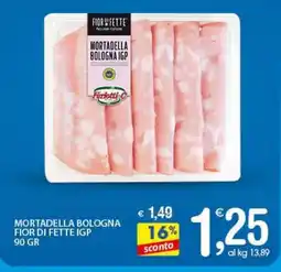 Qui Discount Mortadella bologna fior di fette igp offerta