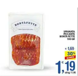 Qui Discount Spianata piccante bontà fette offerta