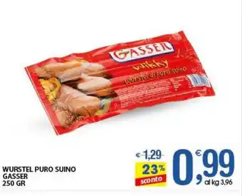 Qui Discount Wurstel puro suino GASSER offerta