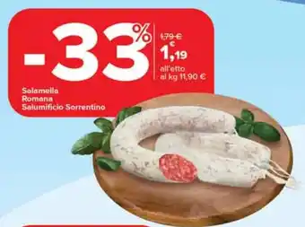 Carrefour Salamella Romana Salumificio Sorrentino offerta