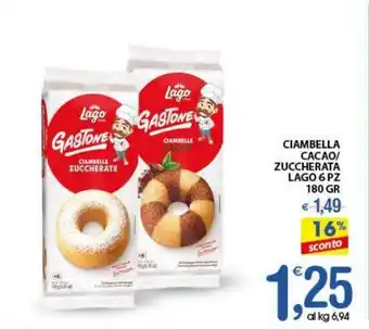 Qui Discount Ciambella cacao/ zuccherata lago offerta