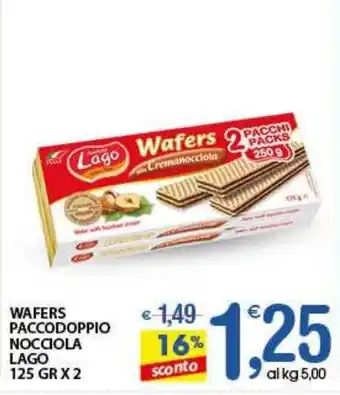 Qui Discount Wafers paccodoppio nocciola lago offerta