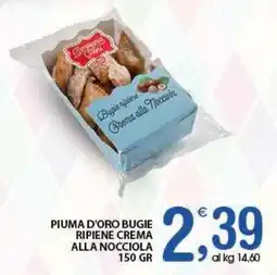 Qui Discount Piuma d'oro bugie ripiene crema alla nocciola offerta