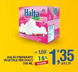 Qui Discount Halta preparato vegetale per dolci offerta