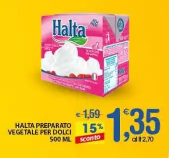 Qui Discount Halta preparato vegetale per dolci offerta