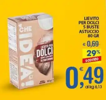 Qui Discount Lievito per dolci 5 buste astuccio offerta