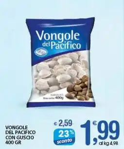 Qui Discount Vongole del pacifico con guscio offerta