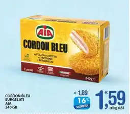 Qui Discount Cordon bleu surgelati AIA offerta