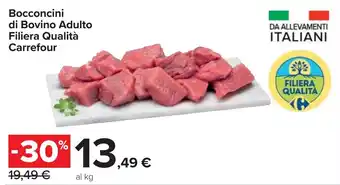 Carrefour Market Bocconcini di Bovino Adulto Filiera Qualità Carrefour offerta