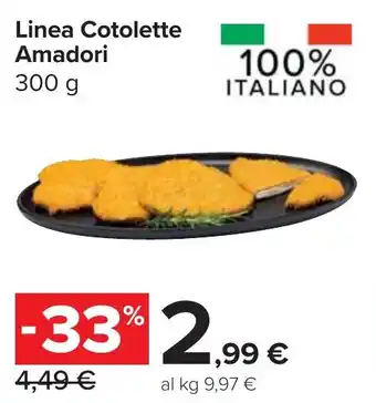 Carrefour Market Linea Cotolette Amadori offerta